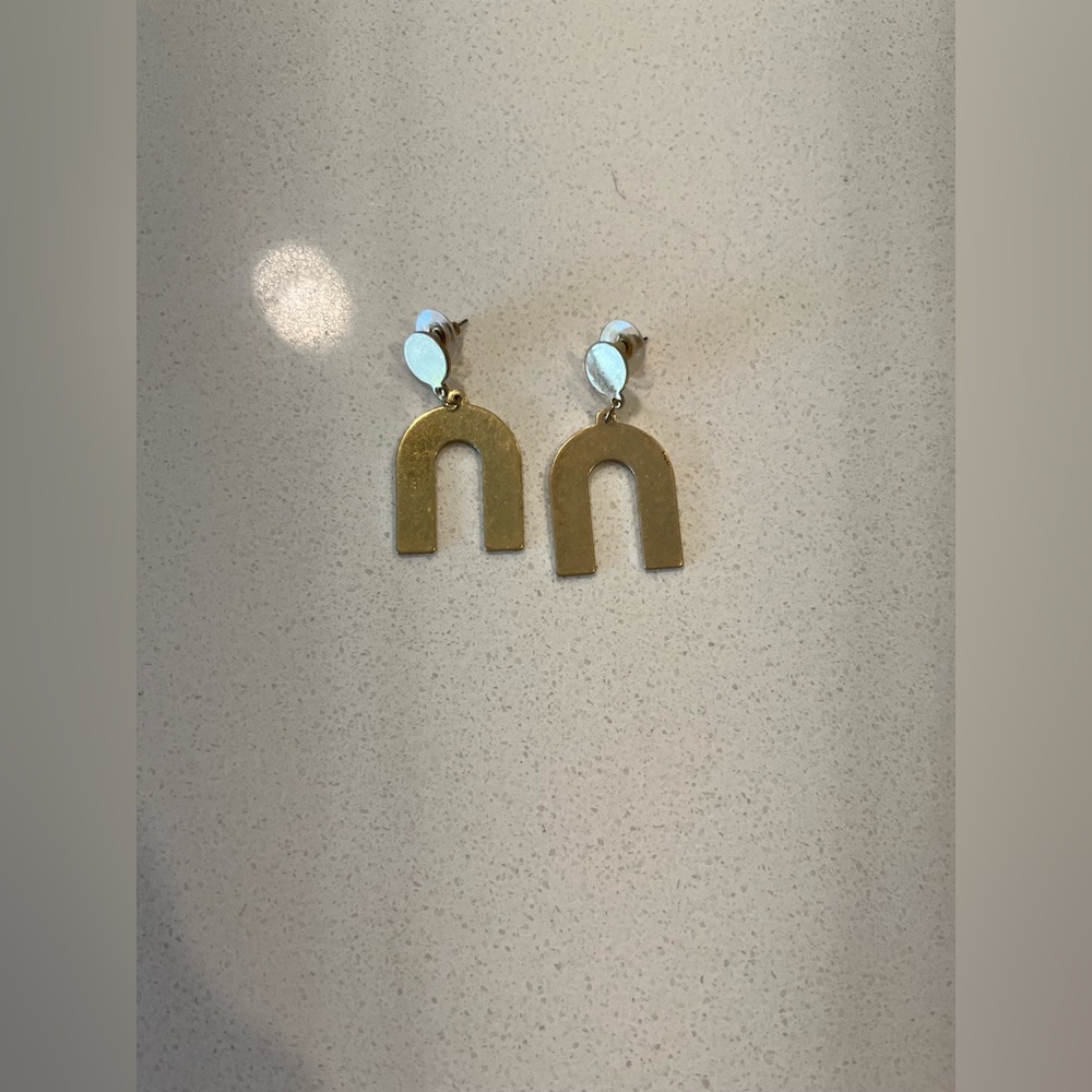 Gold earrings